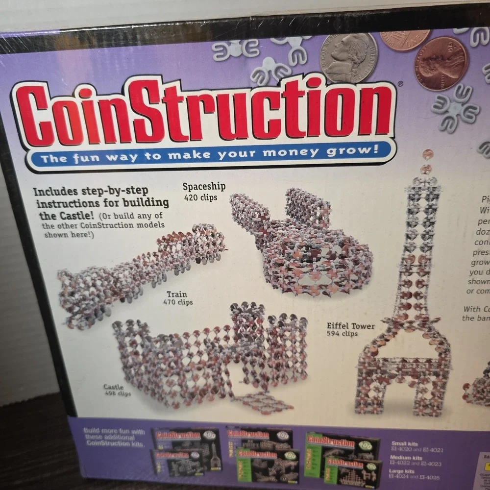 CoinStruction 600+ Piece Set, The Fun Way to Make Your Money Grow, New Sealed